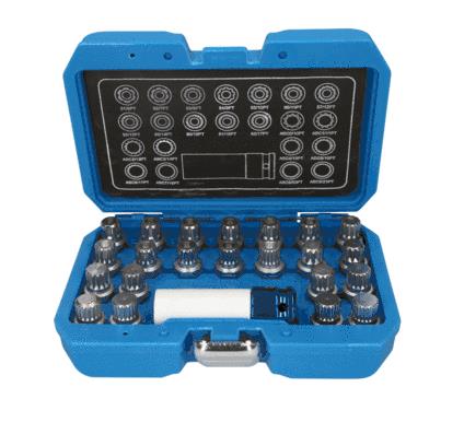 KS TOOLS Kit afloje, cerrojo llanta BT691260