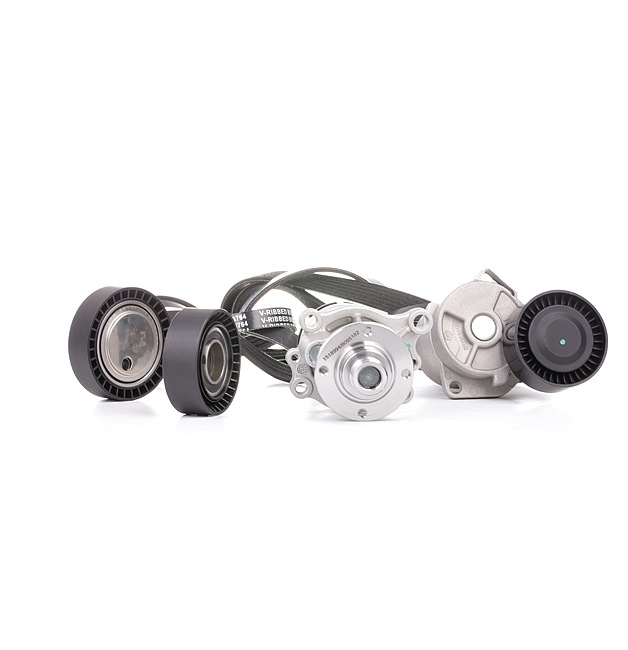 RIDEX 4172P0015 V formos rumbuotas diržas, komplektas E36 Coupe 316 i benzinas 102 AG 1996