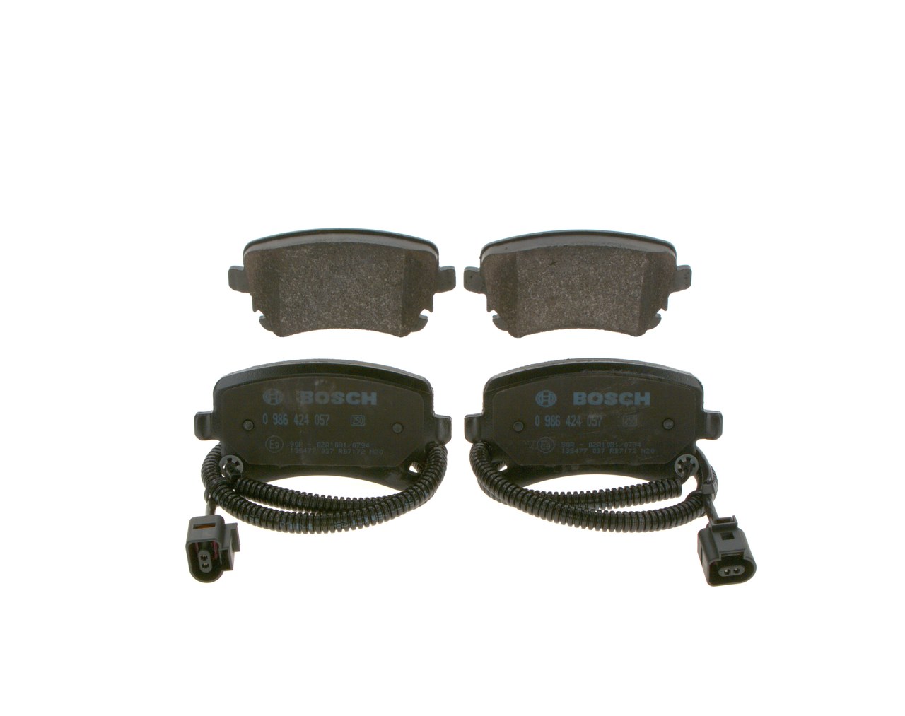 BOSCH Plaquettes de frein 0 986 424 057