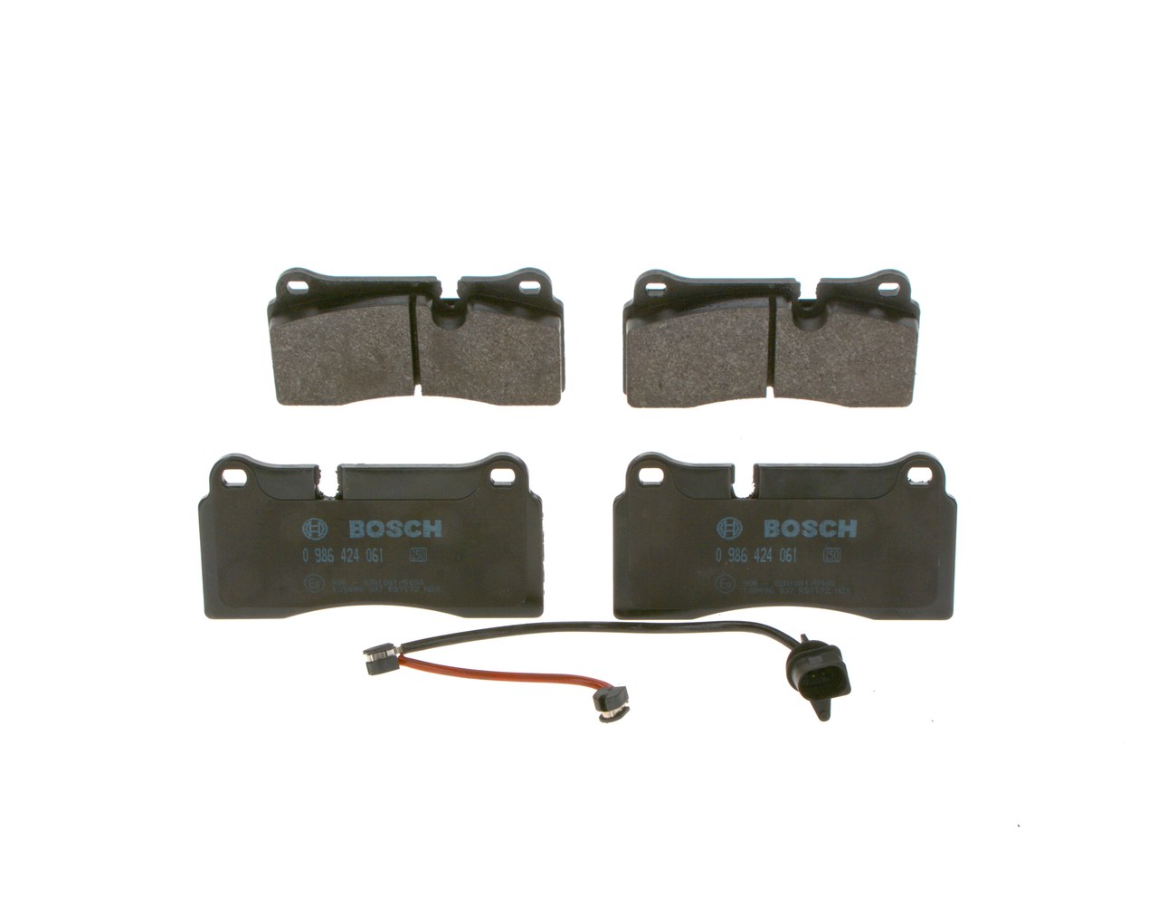 Bremsebelegg Audi R8 2011 0986424061 BOSCH
