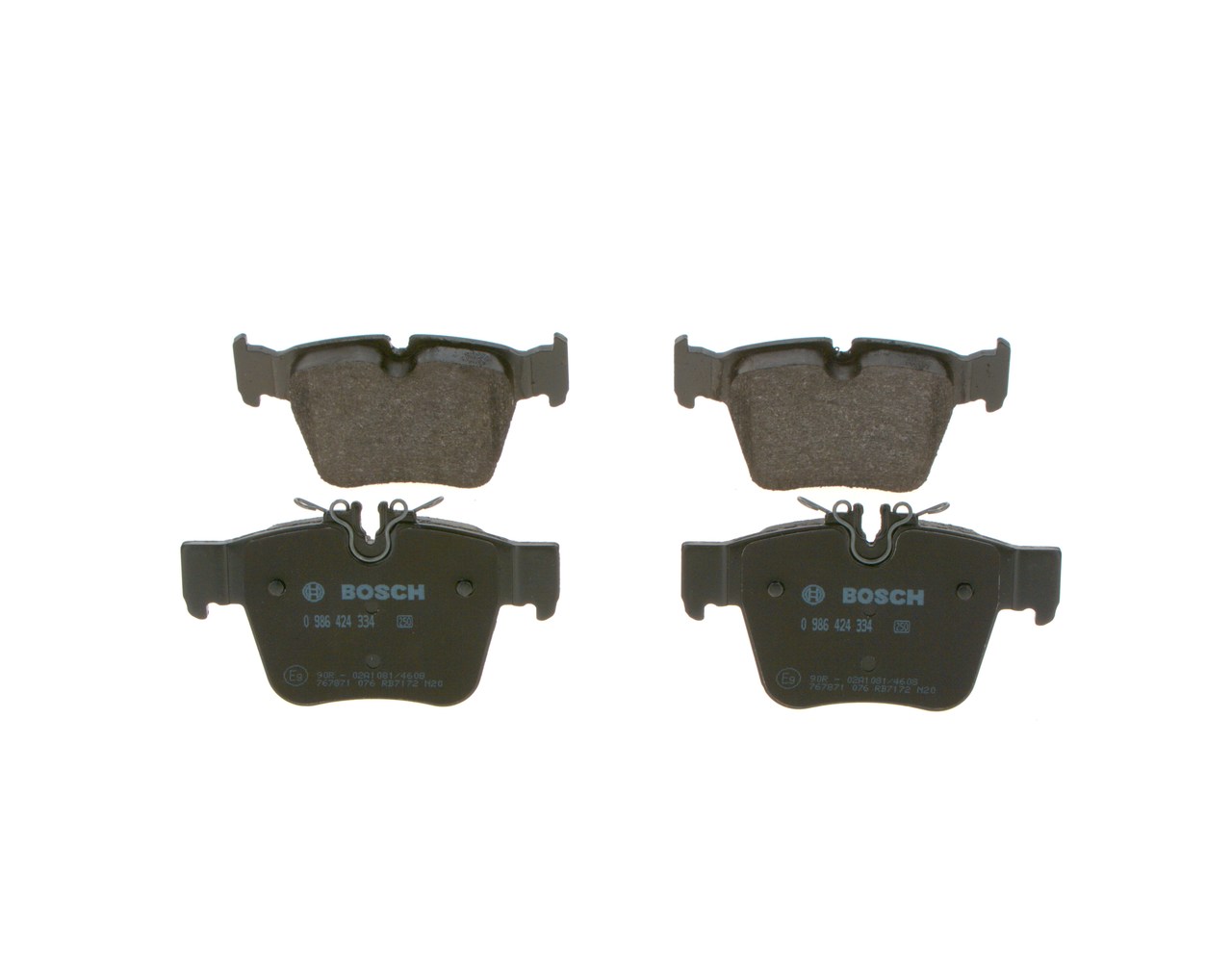 BOSCH Kit pastiglie freni 0 986 424 334