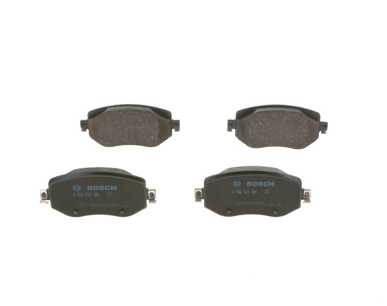 BOSCH Bremseklodser 0 986 424 386