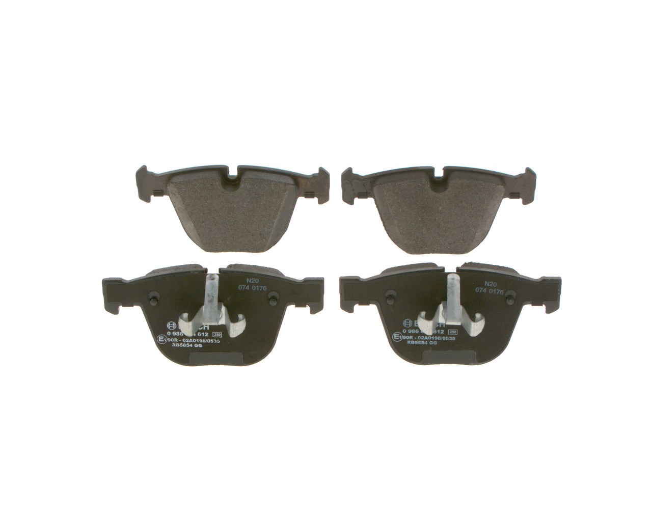 Stabdžių kaladėlės BOSCH 0 986 424 612 tinka BMW, AUDI, VOLKSWAGEN, MERCEDES-BENZ, VOLVO pigu