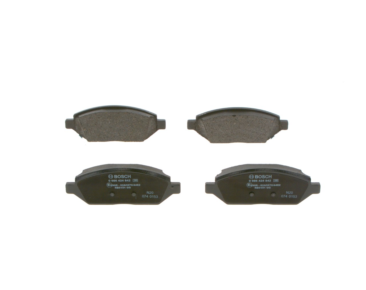 BOSCH Bremsbeläge 0 986 424 842