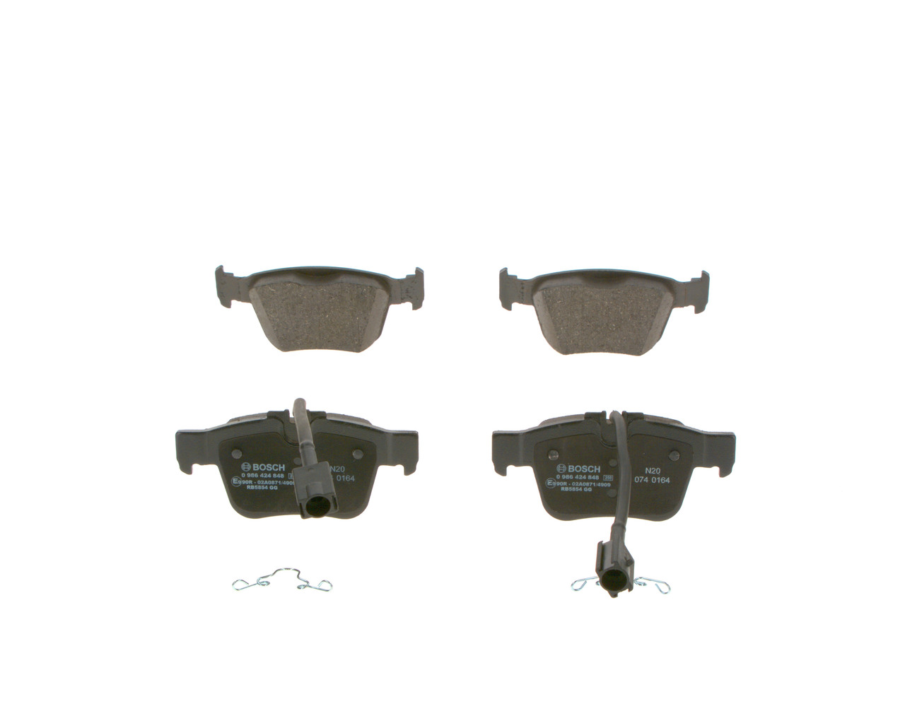 BOSCH Plaquettes de frein 0 986 424 848