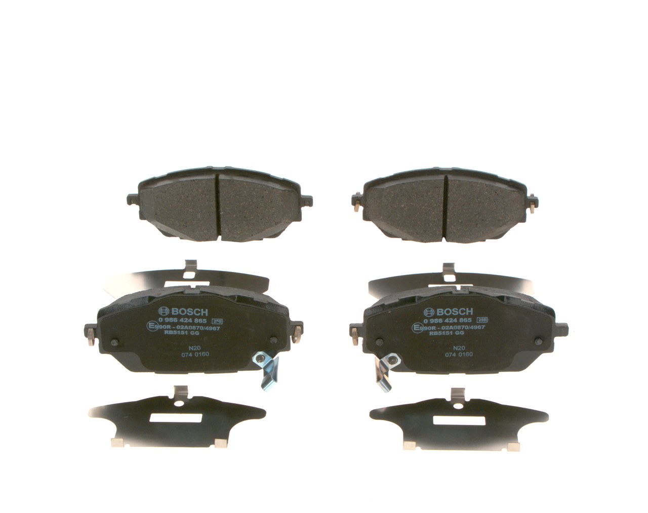 BOSCH Bromsbelägg 0 986 424 865