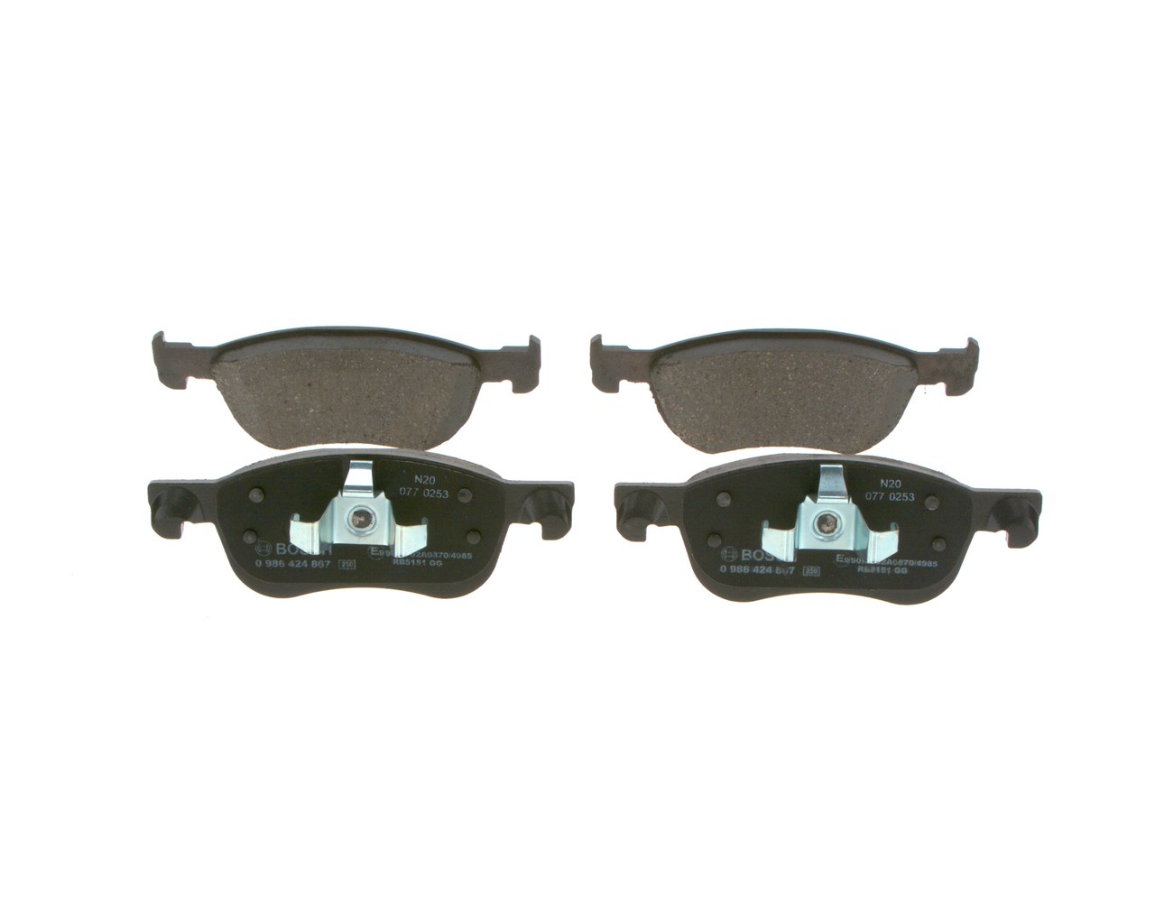 Acheter BOSCH Plaquettes de frein 0 986 424 867