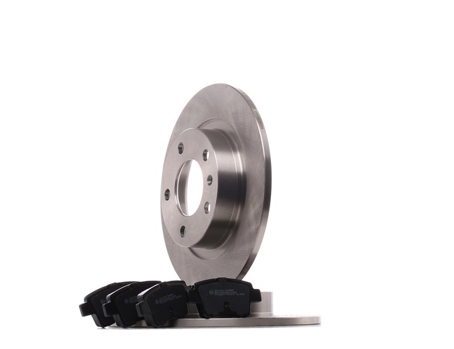 RIDEX 3405B0410 Комплект тормозных дисков и колодок VAUXHALL CORSA Mk III (D) (L_8) 1.6 SRi (L08) бензин 150 л.с. 2014