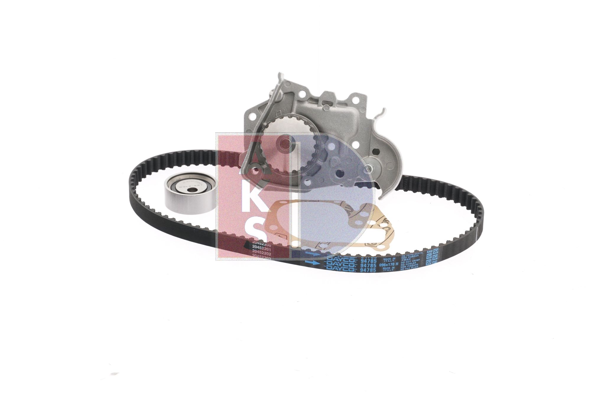 AKS DASIS 570308N Pompe à eau + kit de distribution RENAULT Megane Scenic (JA) 1.6 i Essence 75 CV 1998