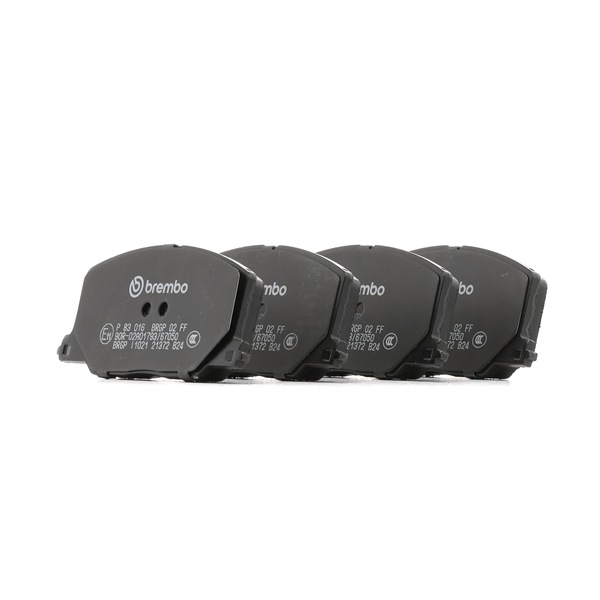 BREMBO P 83 016 Disc pads TOYOTA Carina Hatchback (T17) 1.6 (AT171_) Petrol 102 hp 1987 price