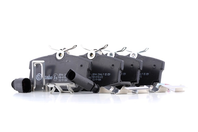 BREMBO P 85 059 Kit de pastillas de freno Seat Alhambra 7V9 traseras y delanteras