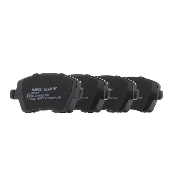 MAPCO 6758HPS Juego de pastillas de freno Dacia Logan US 1.6 16V (US1Y) Gasolina 105 cv 2010 precio