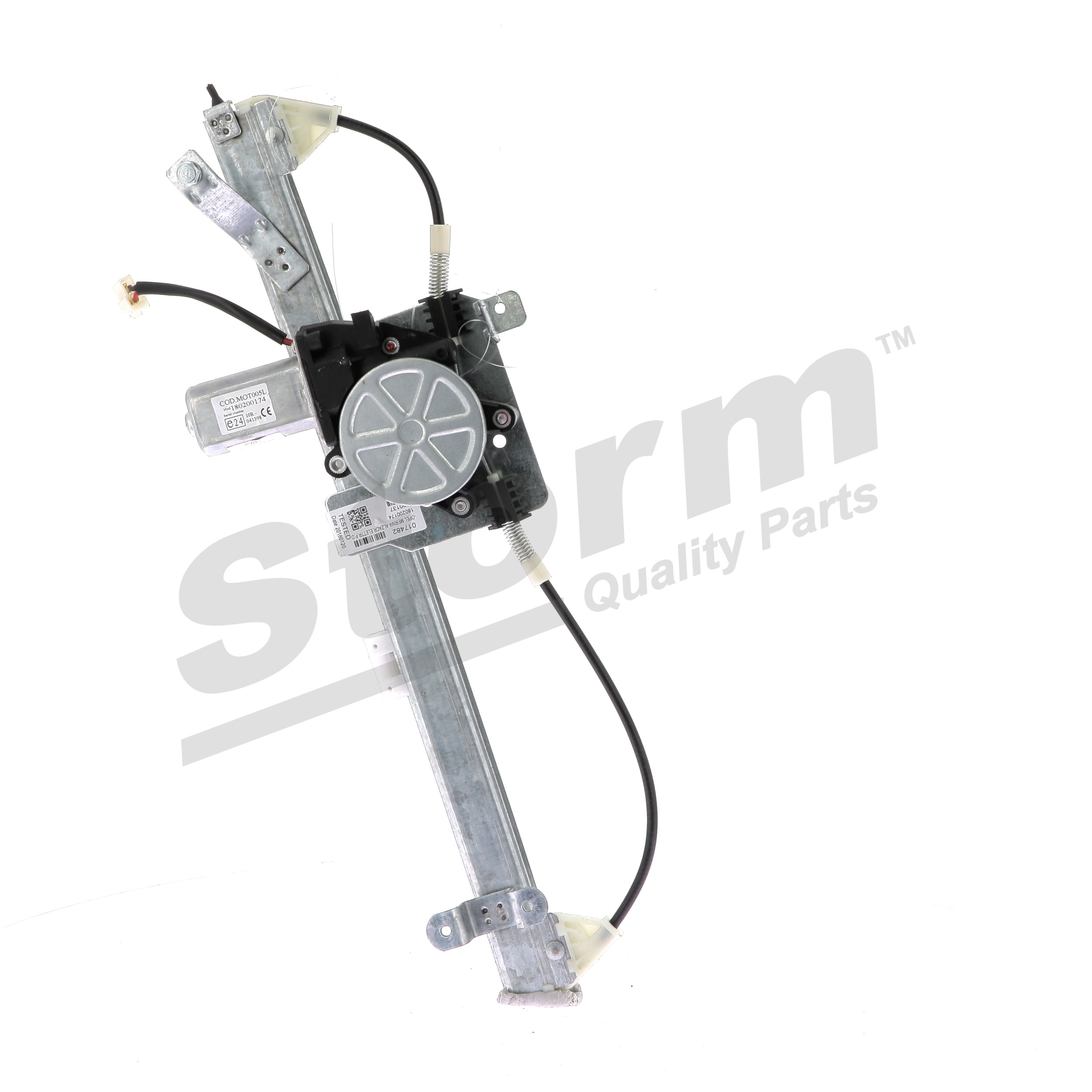 STORM QUALITY PARTS 691076 dešinysis galinis, darbinis režimas: elektr., su elektros varikliu, su komforto funkcija