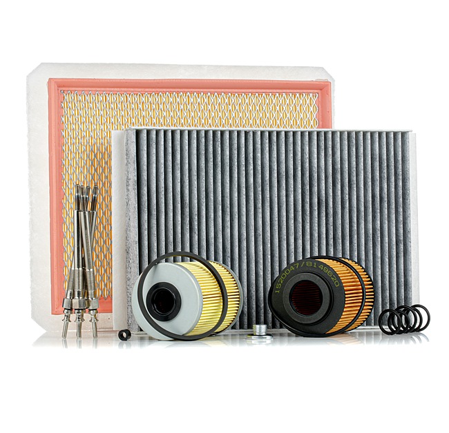 RIDEX 4682P0535 Inspektionspaket und Filterset OPEL Astra G Limousine (T98) 1.7 DTI 16V (F69) Diesel 75 PS 2005