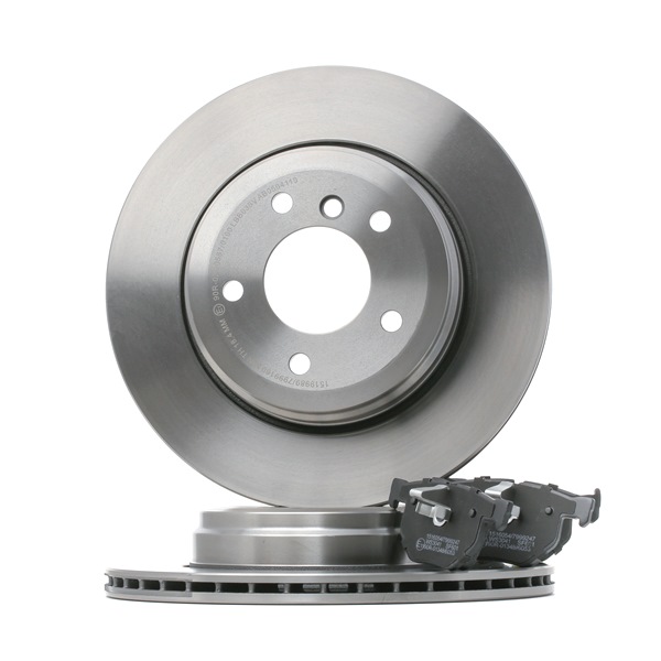 RIDEX 3405B0858 Remschijven en -blokken BMW 5 Serie E60 530d 3.0 Diesel 218 Pk 2002 kosten