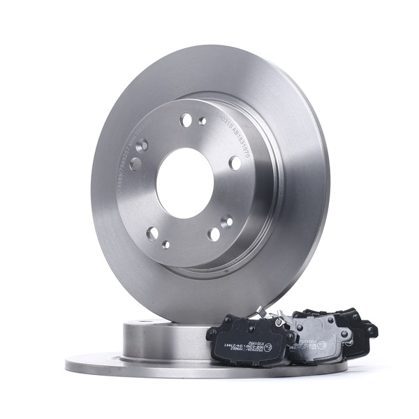 RIDEX 3405B0886 Комплект тормозных дисков и колодок HONDA CIVIC VIII седан (FD, FA) 1.8 бензин 132 л.с. 2013
