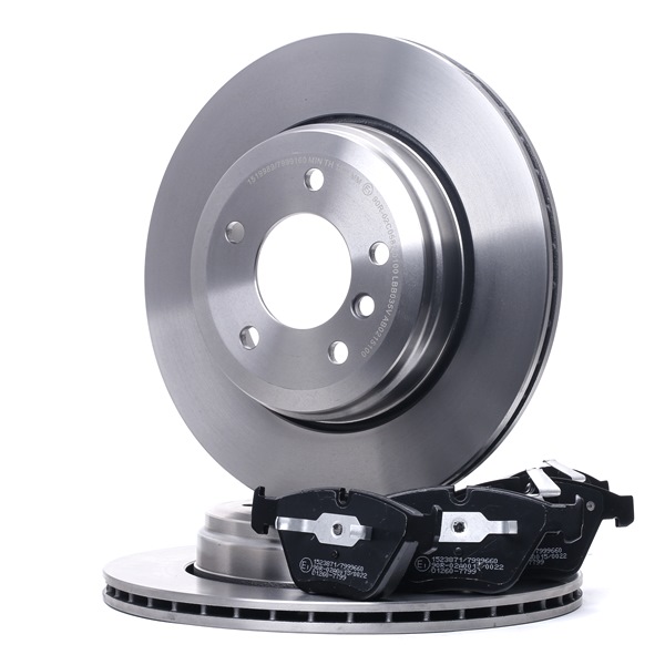 RIDEX 3405B0993 Remschijven en blokken, set BMW E60 530d 3.0 Diesel 218 Pk 2004 kosten