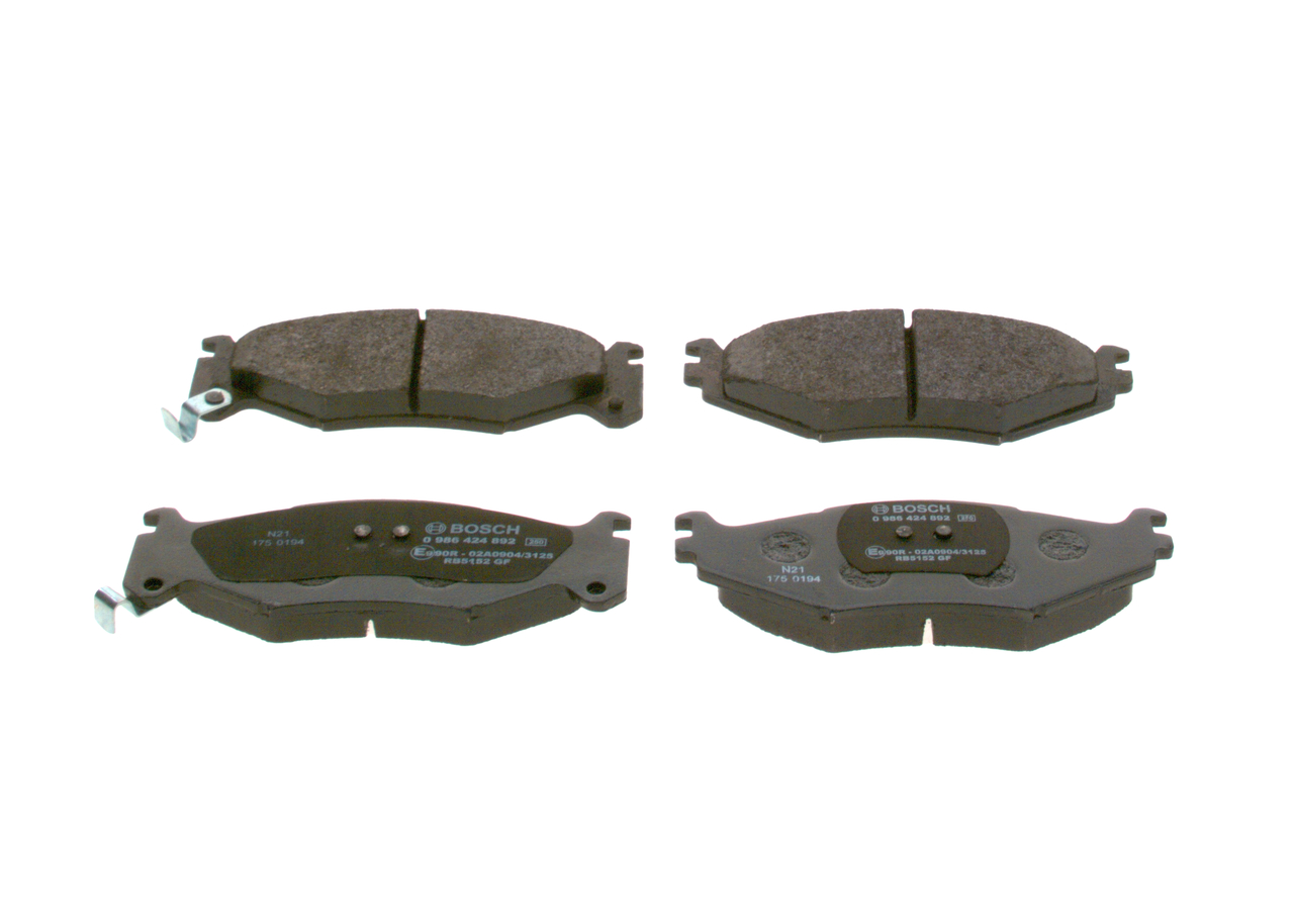 BOSCH 0 986 424 892 Sistema de frenos CHRYSLER Voyager / Grand Voyager II (ES)