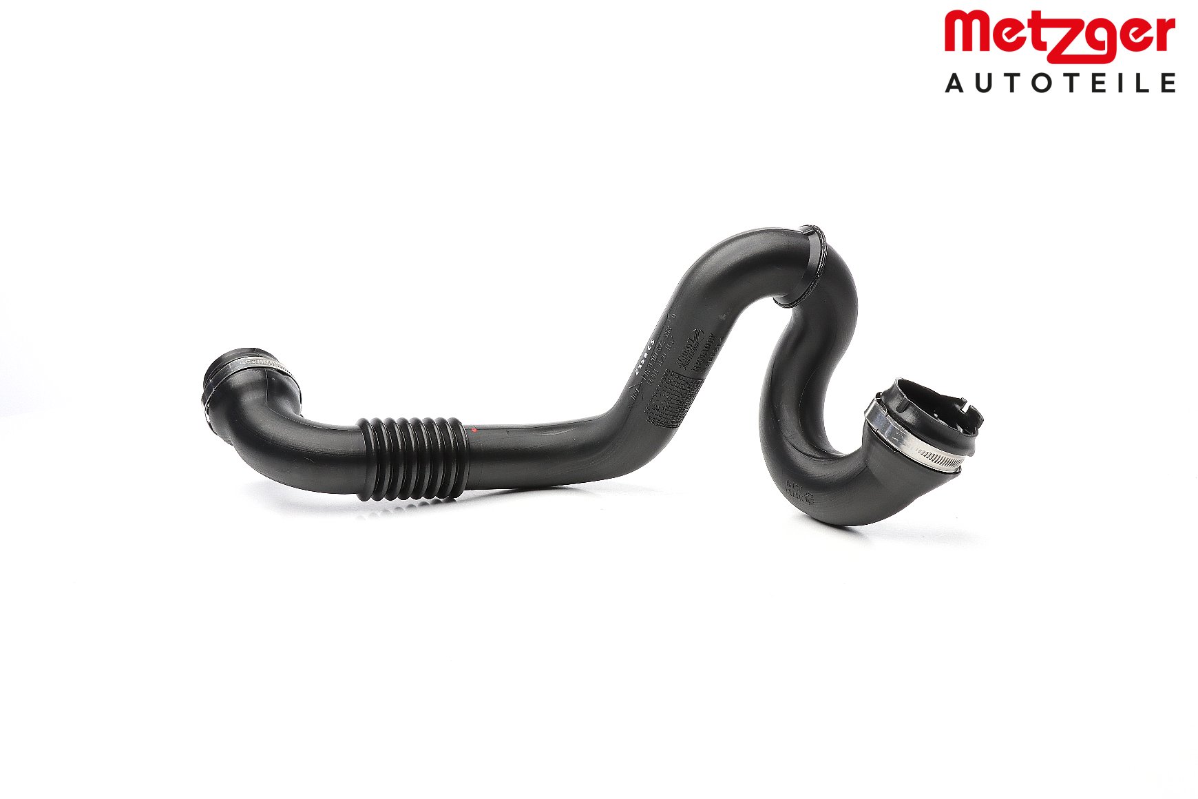 METZGER Ladeluftschlauch Ladeluftkühler, rechts, mit Rohrleitung 2400817