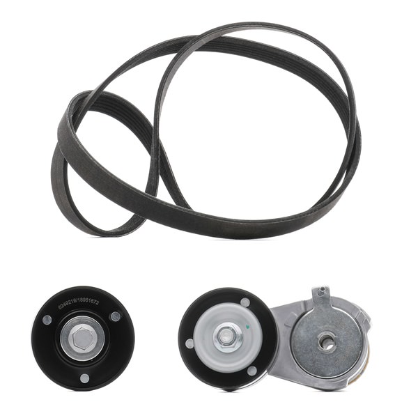RIDEX PLUS 542R0107P Jeu de courroies trapézoïdales à nervures VW Bora 1j2 1.6 FSI Essence 110 CV 2002