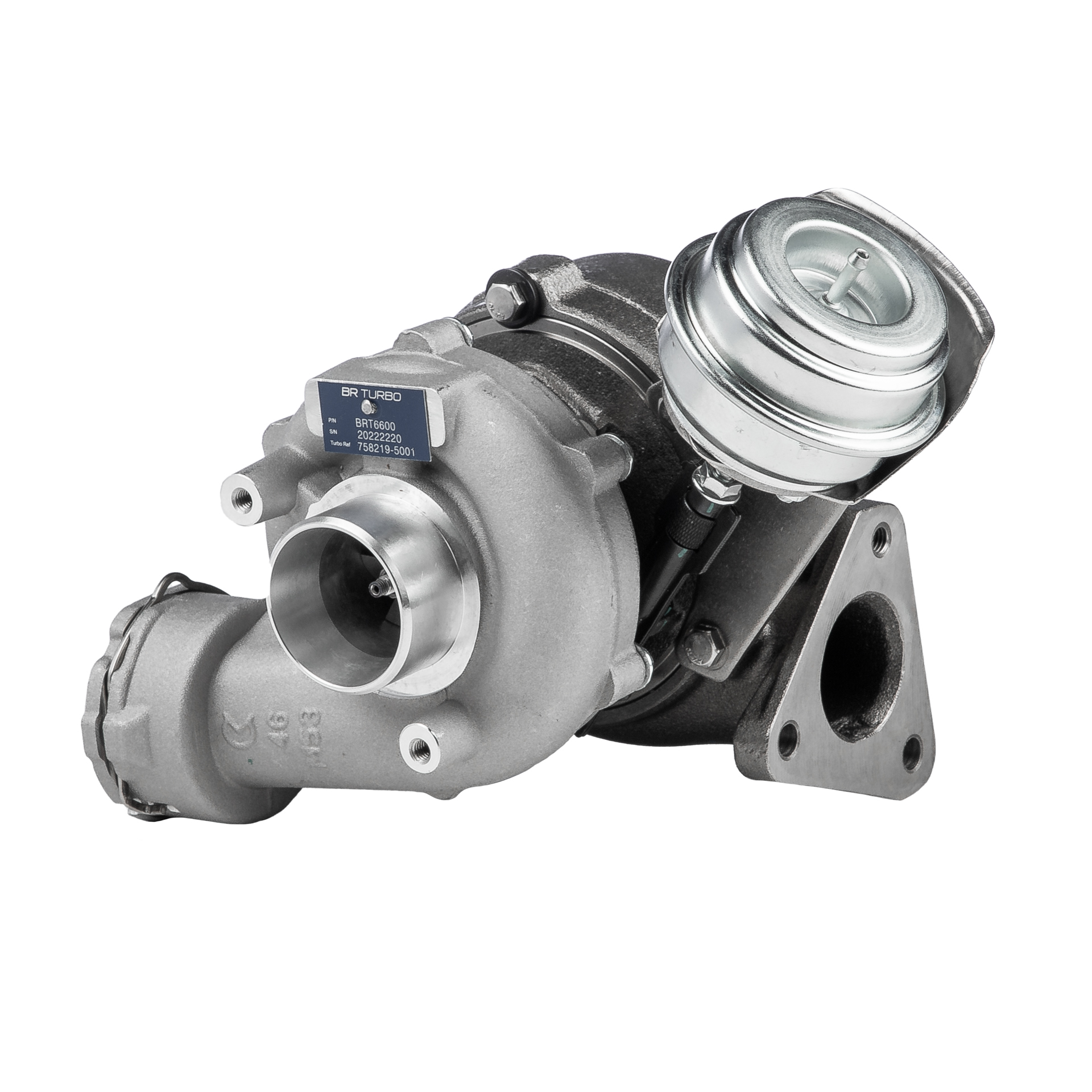BR Turbo BRT6600 Turbokompresorius AUDI A4 Avant (8ED, B7) 2.0 benzinas 130 AG 2007