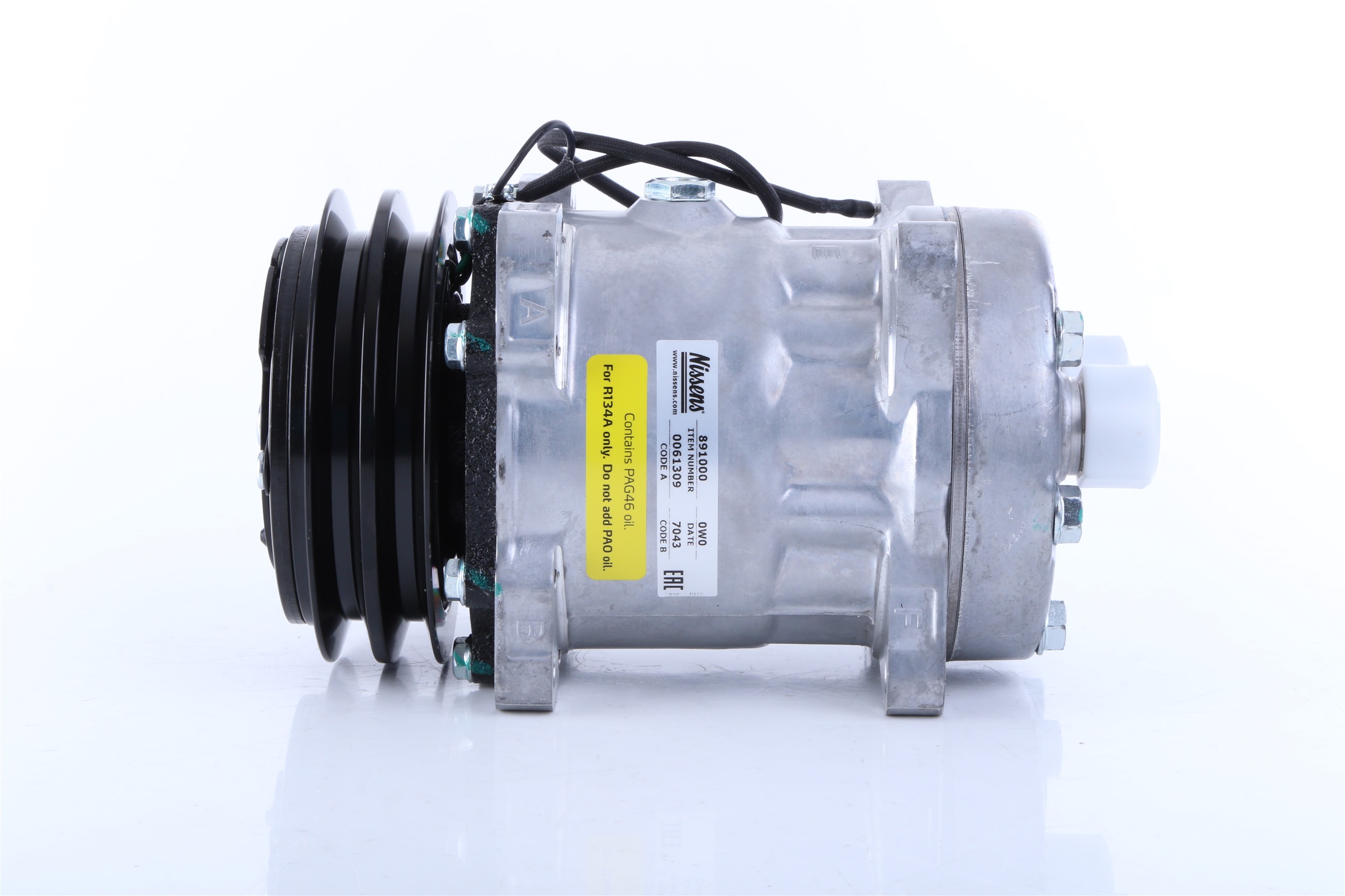 Air conditioning compressor NISSENS 891000 suitable for BMW, VW, AUDI, MERCEDES-BENZ, FORD at cheap price