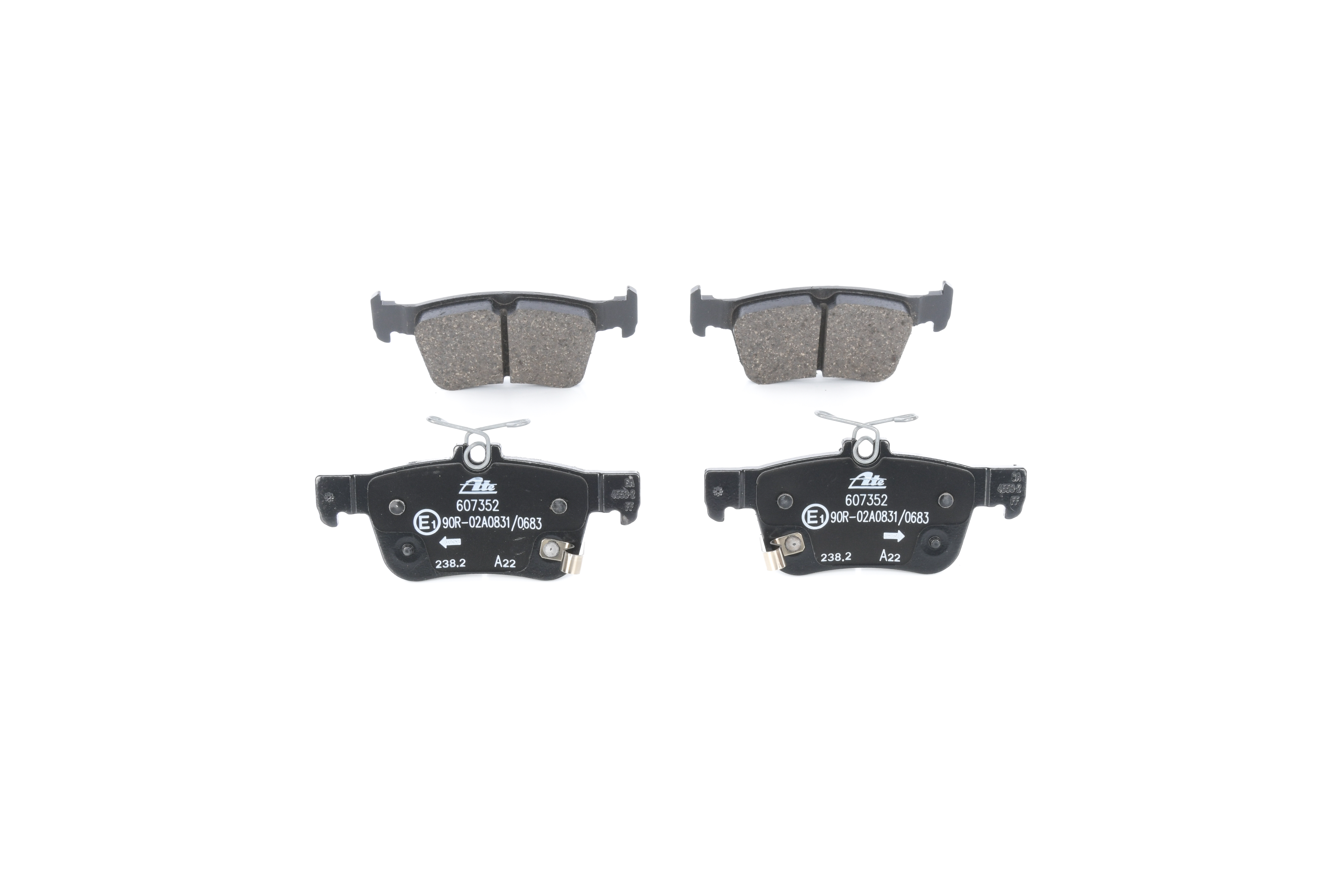 ATE 13.0460-7352.2 HONDA ACCORD Bremseklosser pris