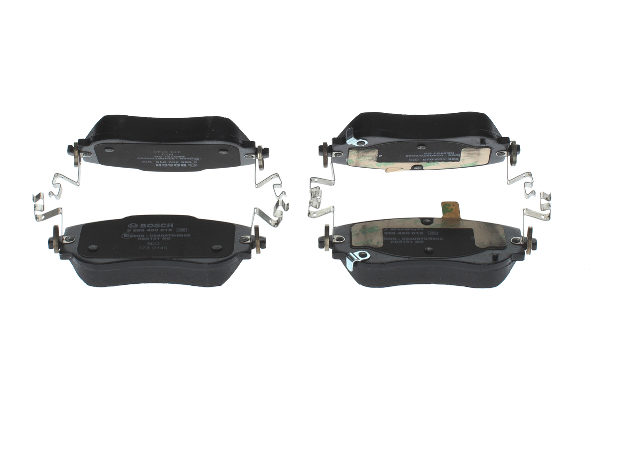 0 986 460 015 BOSCH Remblokset Fiat 500