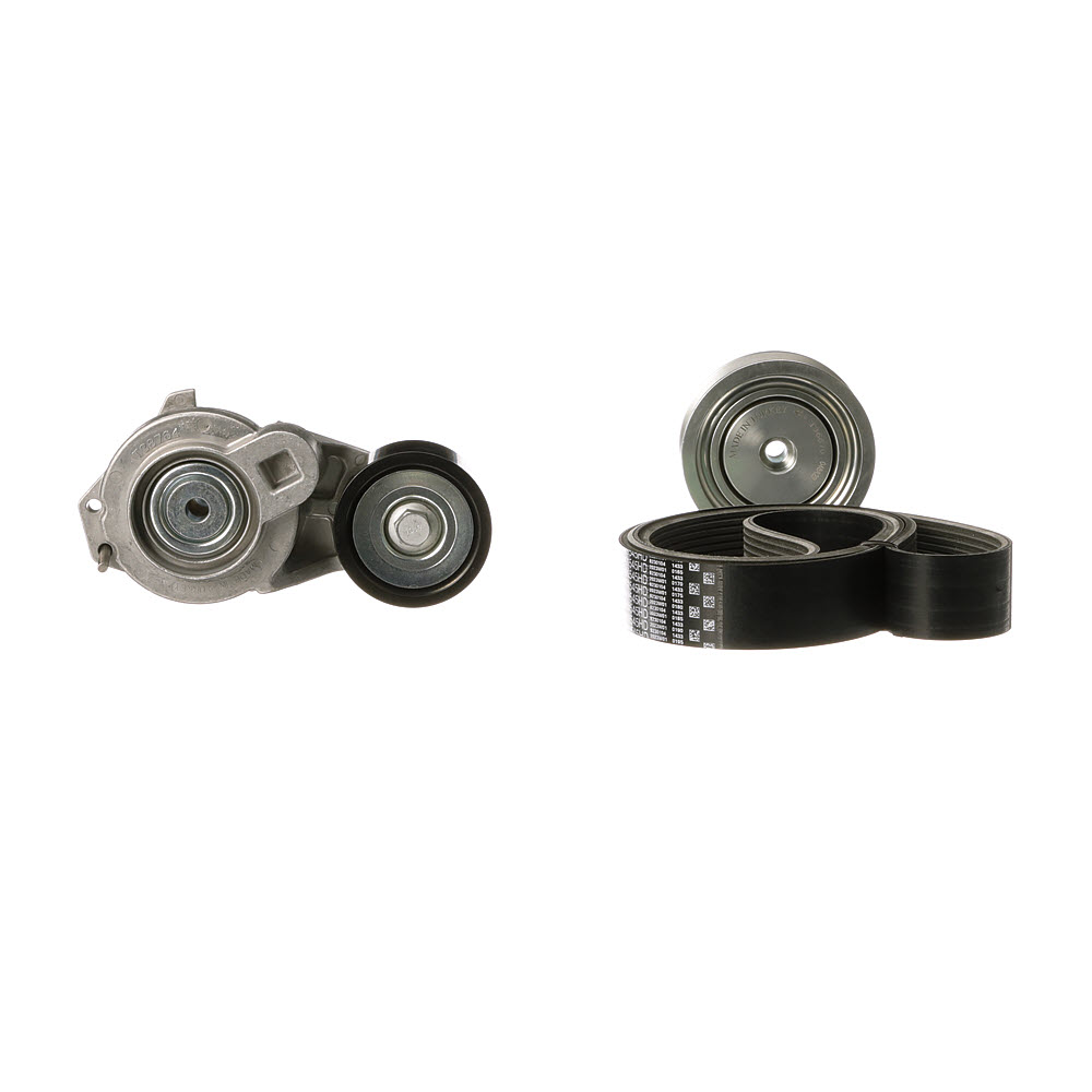 Jeu de courroies trapézoïdales à nervures GATES K0210PK1545HD appropriées pour RENAULT, PEUGEOT, VOLKSWAGEN, CITROЁN, BMW pas cher