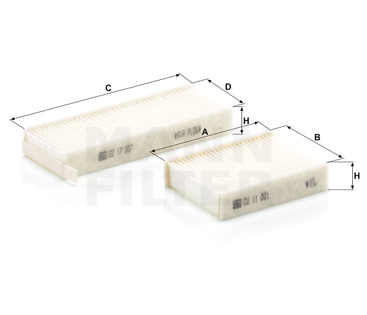 MANN-FILTER 2181323 Interieurfilter