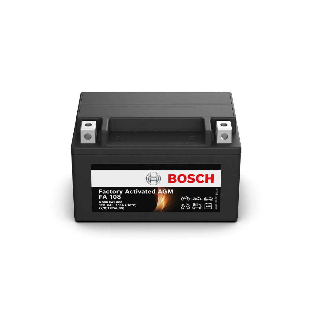 Стартерная аккумуляторная батарея BOSCH 0 986 FA1 080 совместимо с BMW, AUDI, VW, VOLVO, MERCEDES-BENZ дешево