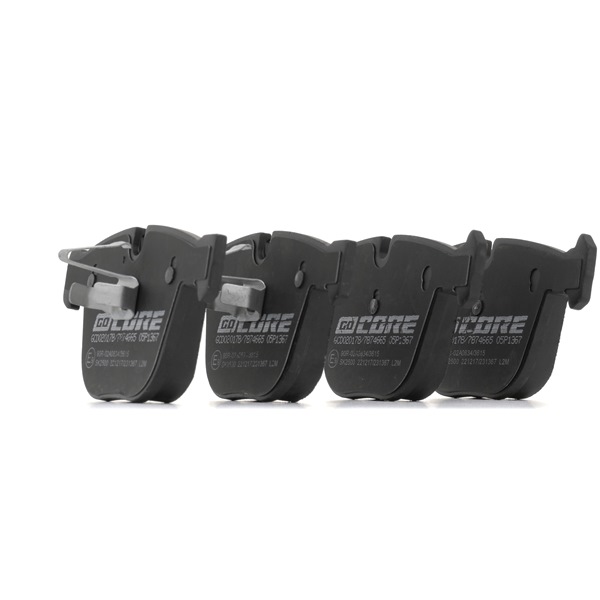 goCORE GCD020178 Bremsbeläge BMW 7 (F01, F02, F03, F04) 750i, Li Benzin 449 PS 2015