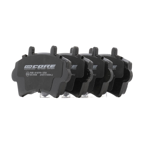 goCORE GCD020183 Remblokken VAUXHALL Movano Mk I (A) Van (X70) 2.5 (FD) Diesel 99 Pk 2006 kosten