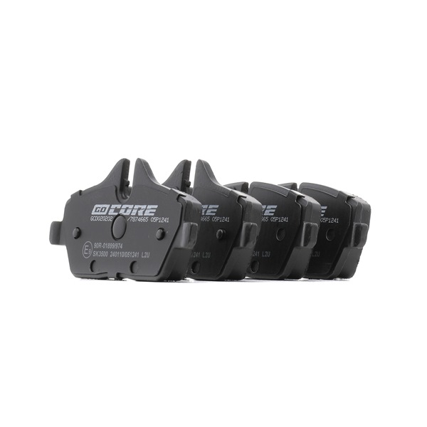 goCORE GCD020202 Bremsbeläge MINI Schrägheck (F56) One First 75 PS Benzin 2017