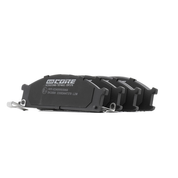 goCORE GCD020348 Bremsbeläge NISSAN PICK UP (D22) 2.4 i 4WD Benzin 120 PS 2005