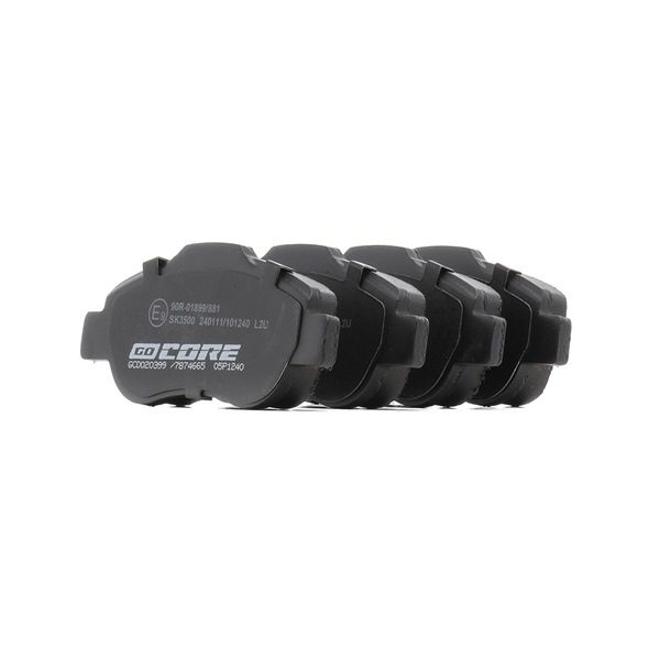 goCORE GCD020399 Plaquette de frein FIAT Panda II 5 portes (169) 1.2 LPG (169.AXB1A) Essence/gaz de pétrole liquéfié (GPL) 60 CV 2018 prix