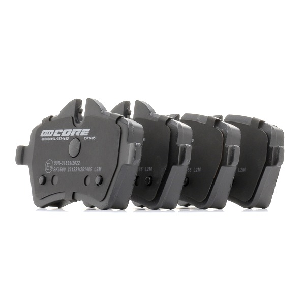 goCORE GCD020450 Bremsbeläge MINI Cabrio (R52) 1.6 One 90 PS Benzin 2007