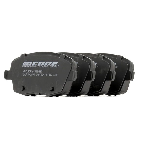 goCORE GCD020456 Brake pads SKODA FABIA Saloon (6Y3) 1.4 16V Petrol 75 hp 2001 price