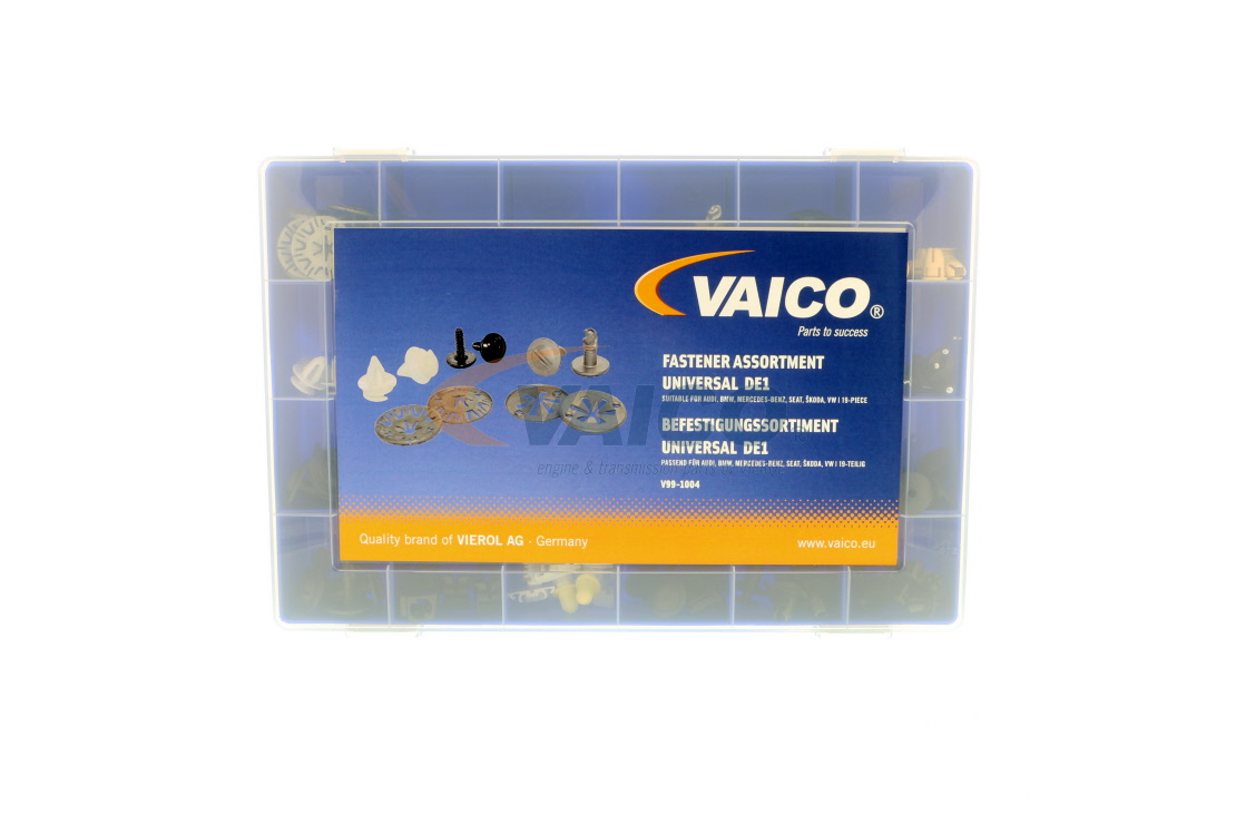 Lajitelma, kiinnitysosat VAICO V99-1004 sopivat MERCEDES-BENZ, VW, BMW, TOYOTA, VOLVO halvalla
