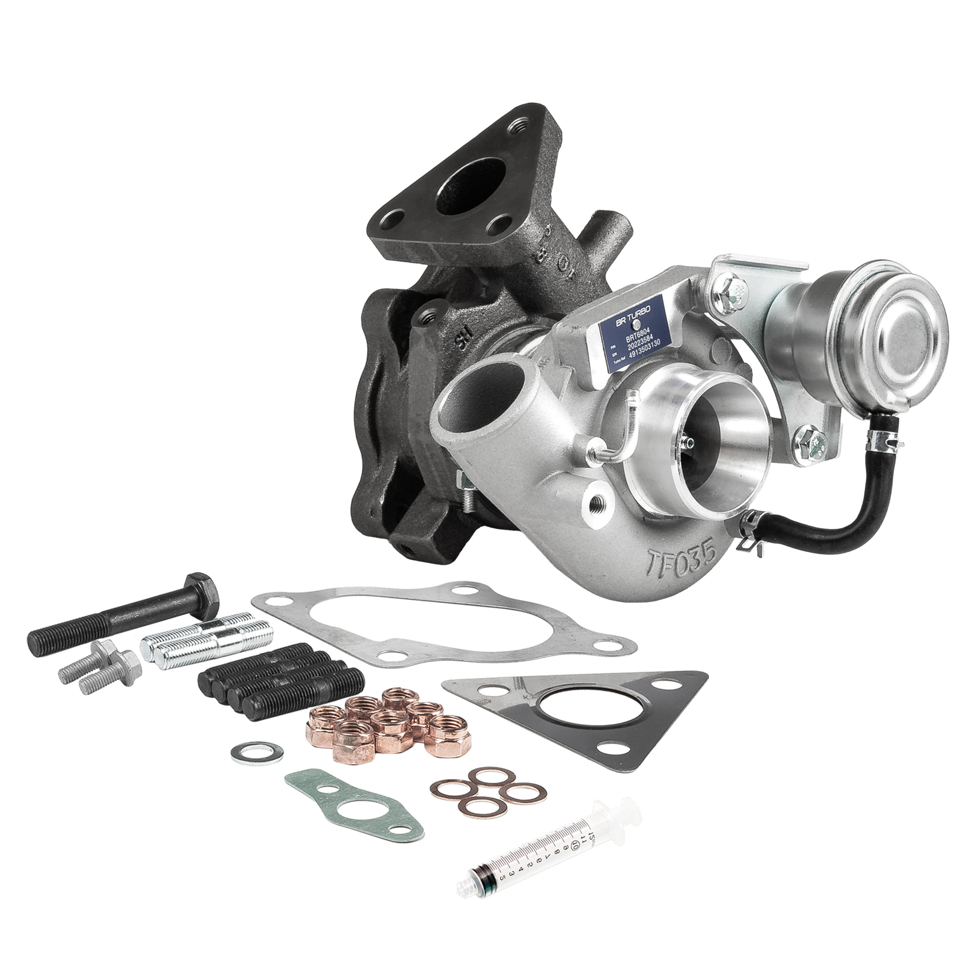 BR Turbo BRT6804M Turbokompresorius MITSUBISHI PAJERO II (V3_W, V2_W, V4_W) 2.8 TD (V46W, V26W) dyzelinas 125 AG 1999