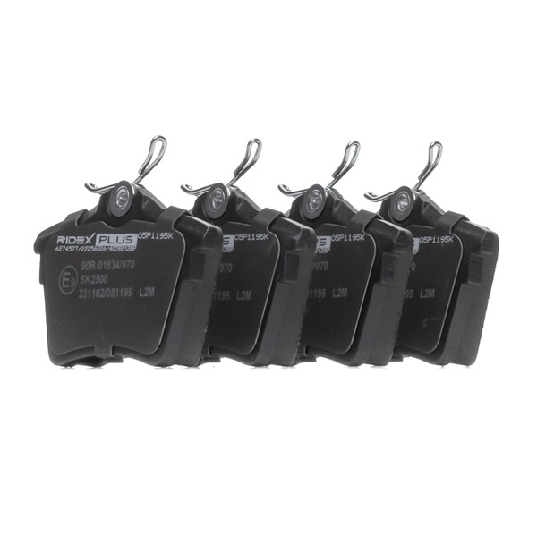 402B0128P RIDEX PLUS 1617264780 Bremsbeläge