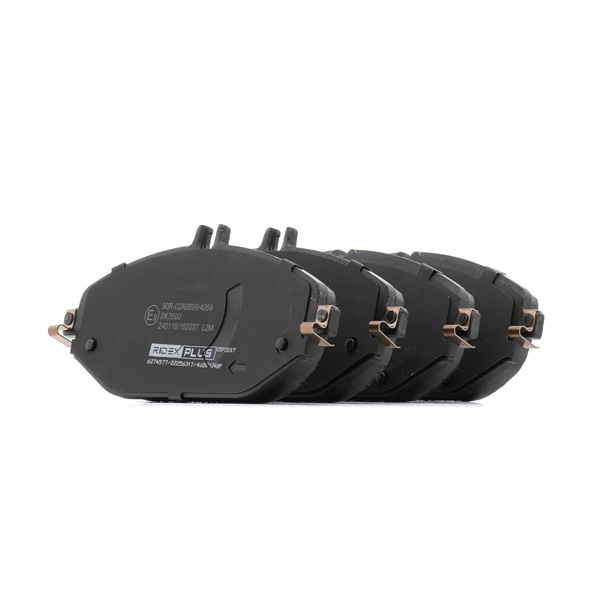RIDEX PLUS 402B1240P Brake pad set MERCEDES-BENZ E-Class Convertible (A238) E 200 4-matic (238.443) Petrol 184 hp 2021 price