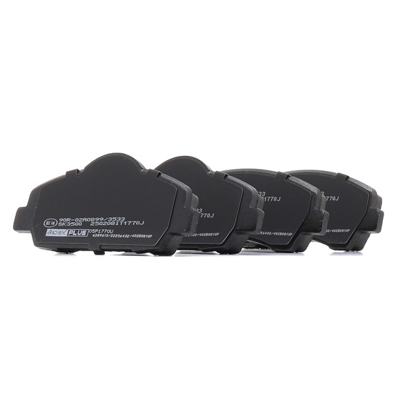 RIDEX PLUS 402B0810P Bremsbeläge CITROЁN C4 II Cactus 1.6 HDi 92 PS Diesel 2021