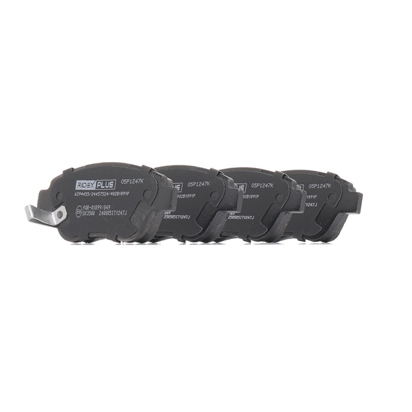 RIDEX PLUS 93189815 Jarrupalat, levyjarru 402B1891P