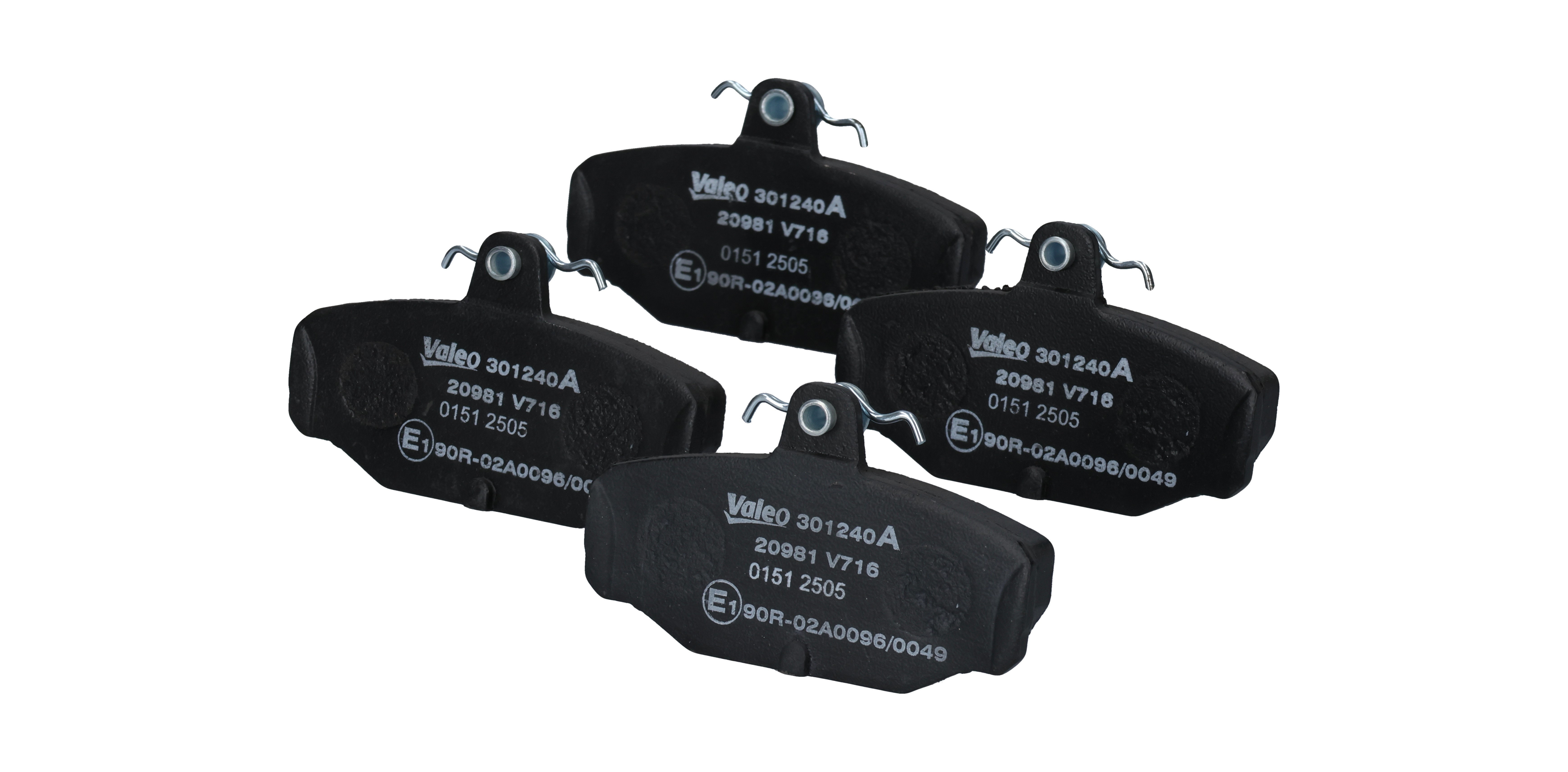 1637872 OE VALEO Bremsbeläge 301240A