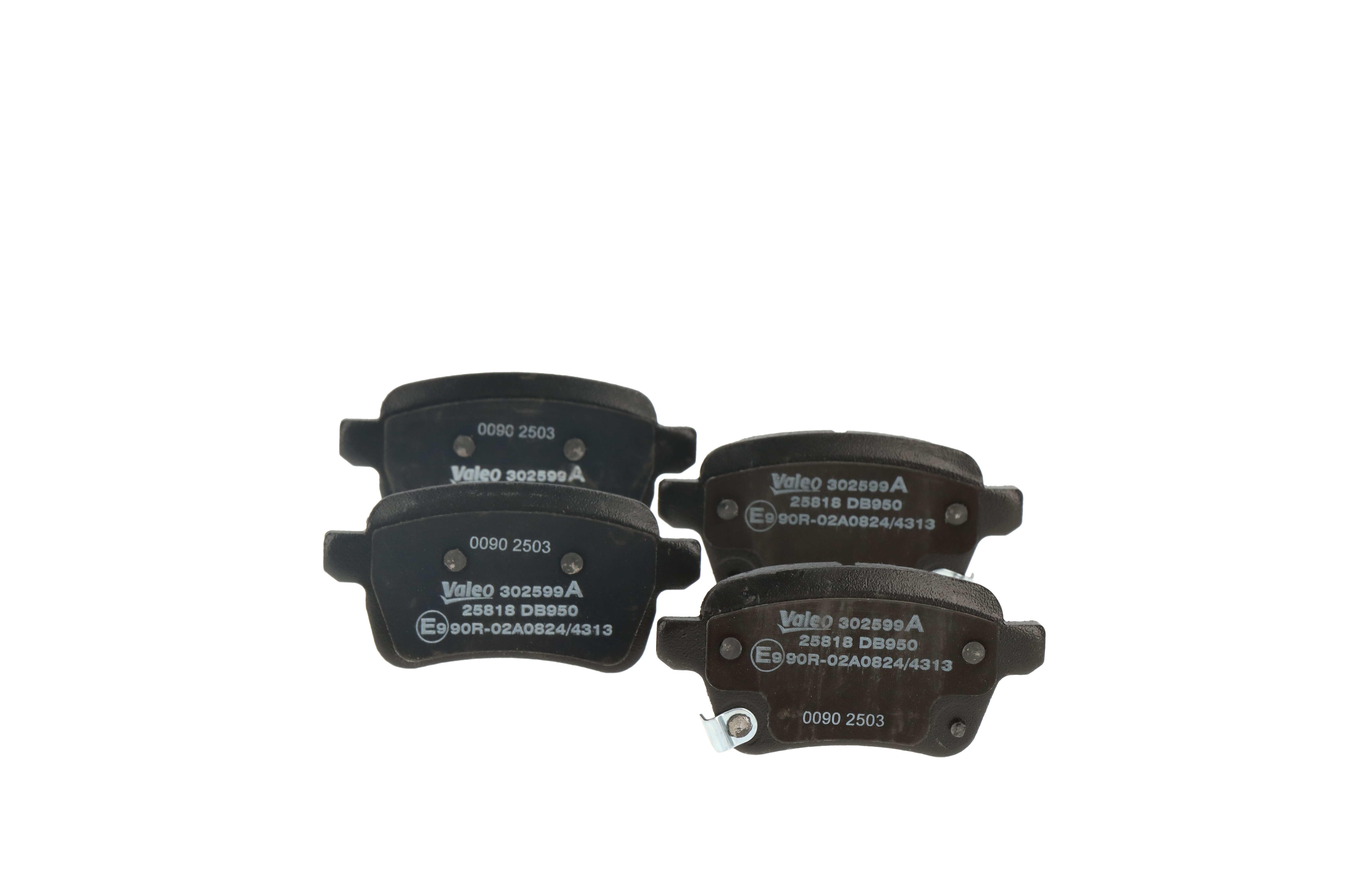 95517078 OE VALEO Комплект тормозных колодок, дисковый тормоз 302599A
