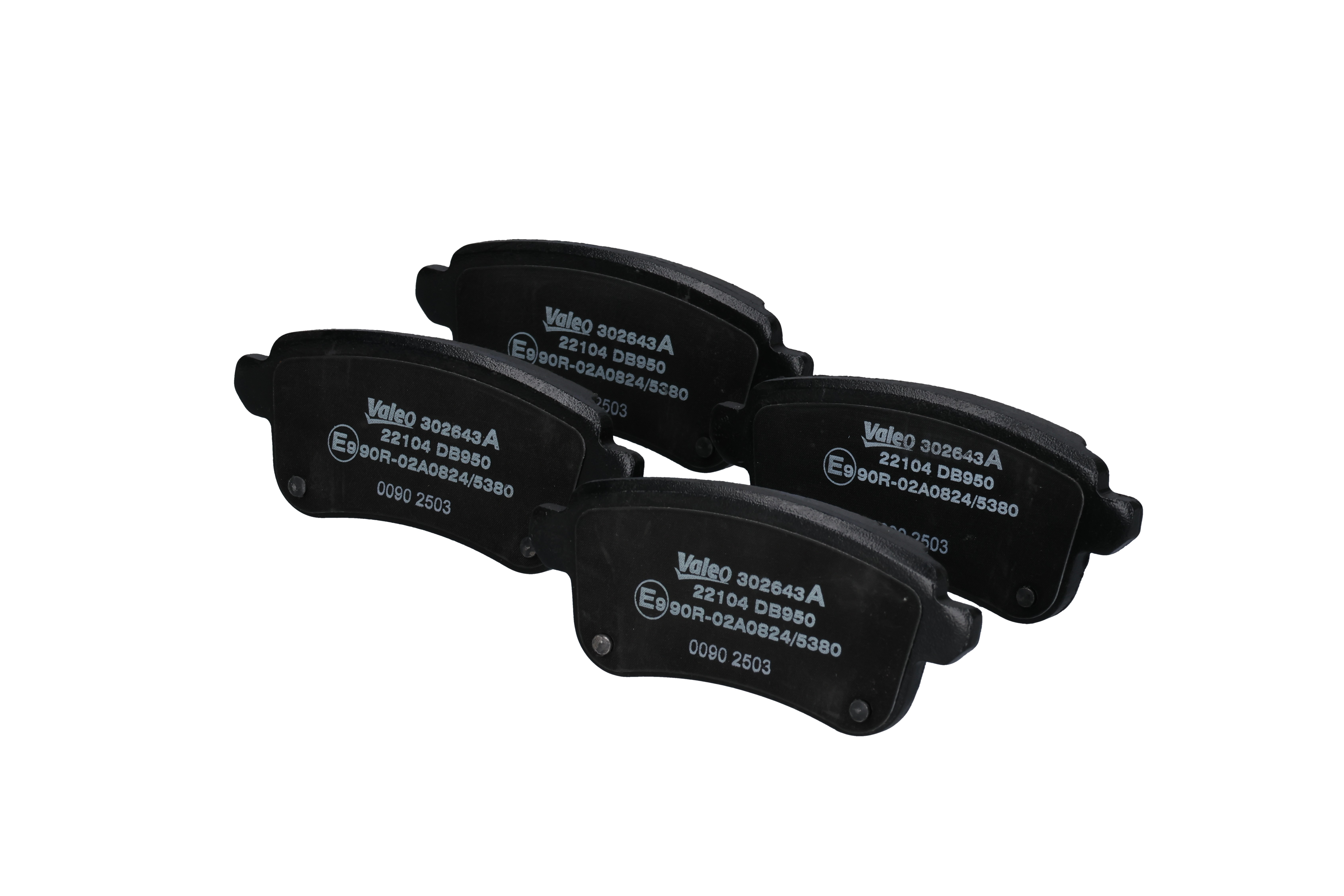 VALEO 302643A Stabdžių trinkelės RENAULT Fluence (L3_) 1.6 (L33J) benzinas 114 AG 2017