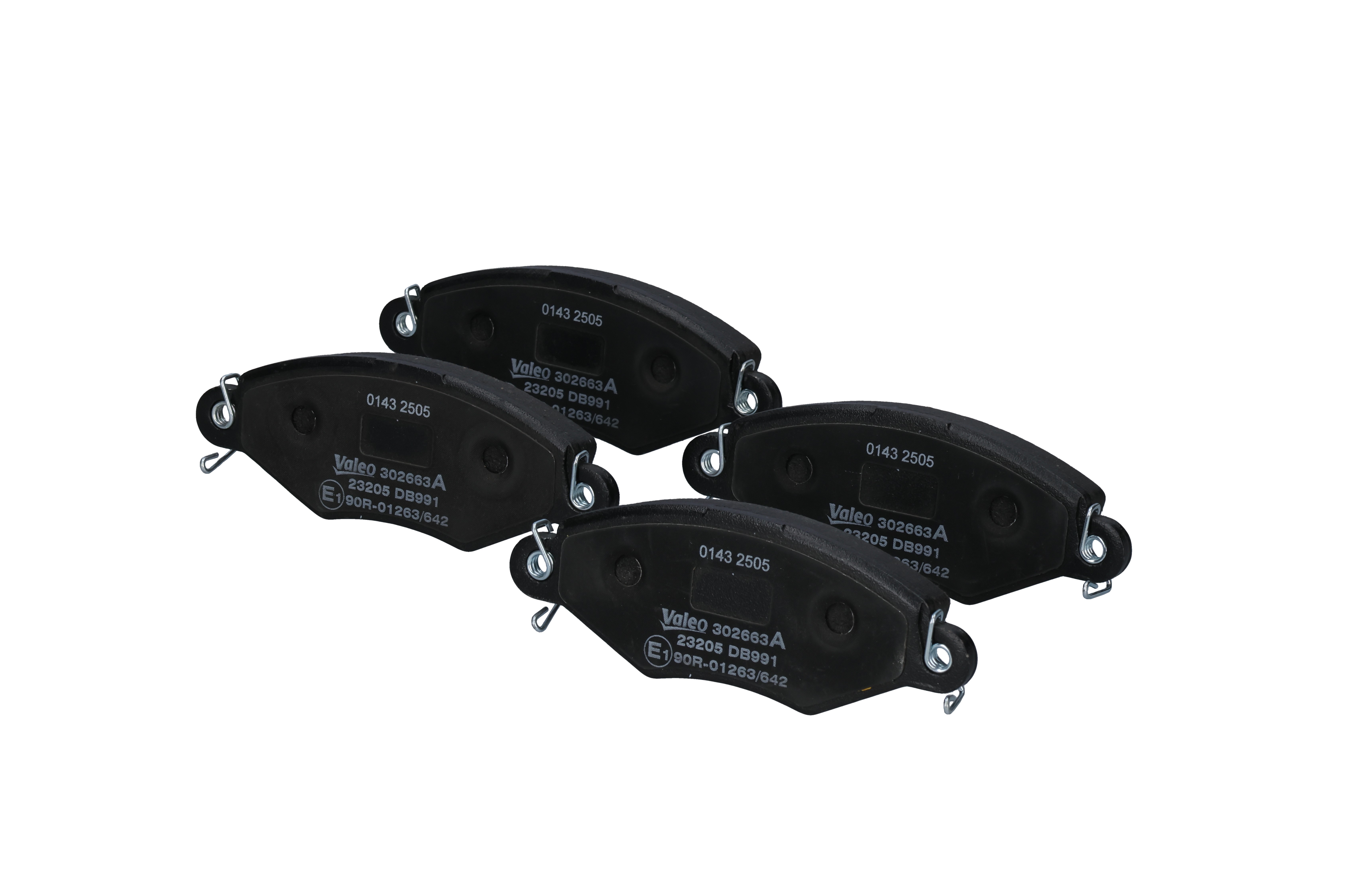 425204 OE VALEO Комплект тормозных колодок, дисковый тормоз 302663A
