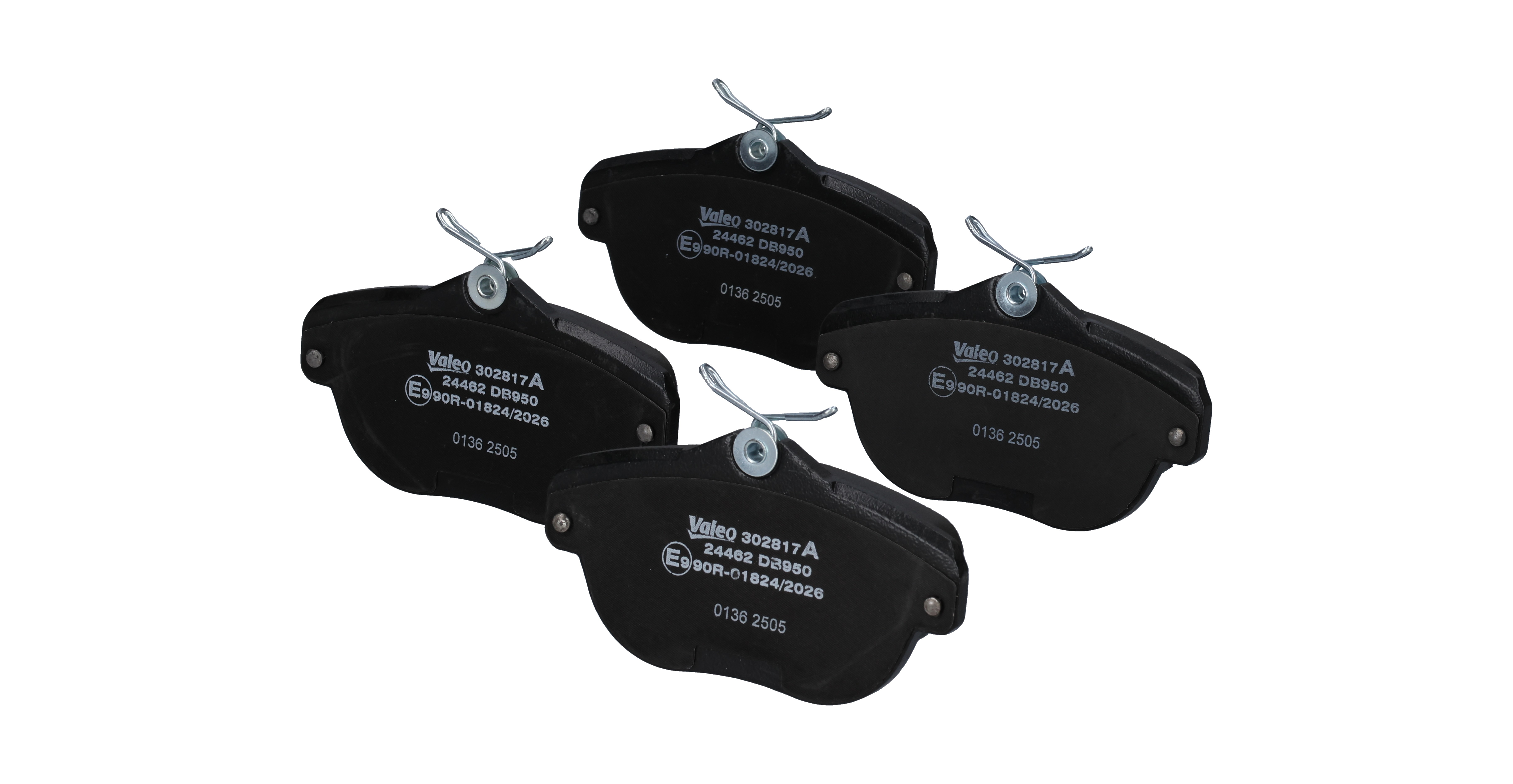 VALEO 302817A Bremseklosser CITROЁN C6 (TD_) 3.0 HDi Diesel 211 hk 2009 pris