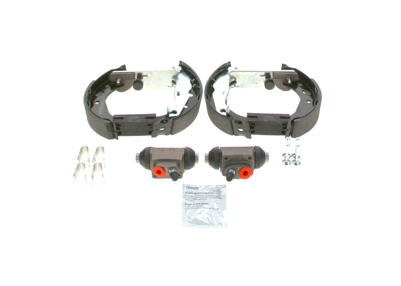 BOSCH 0 204 114 586 Komplet zavor, bobnasta zavora FORD FIESTA 6 1.25 Bencin 82 km 2015